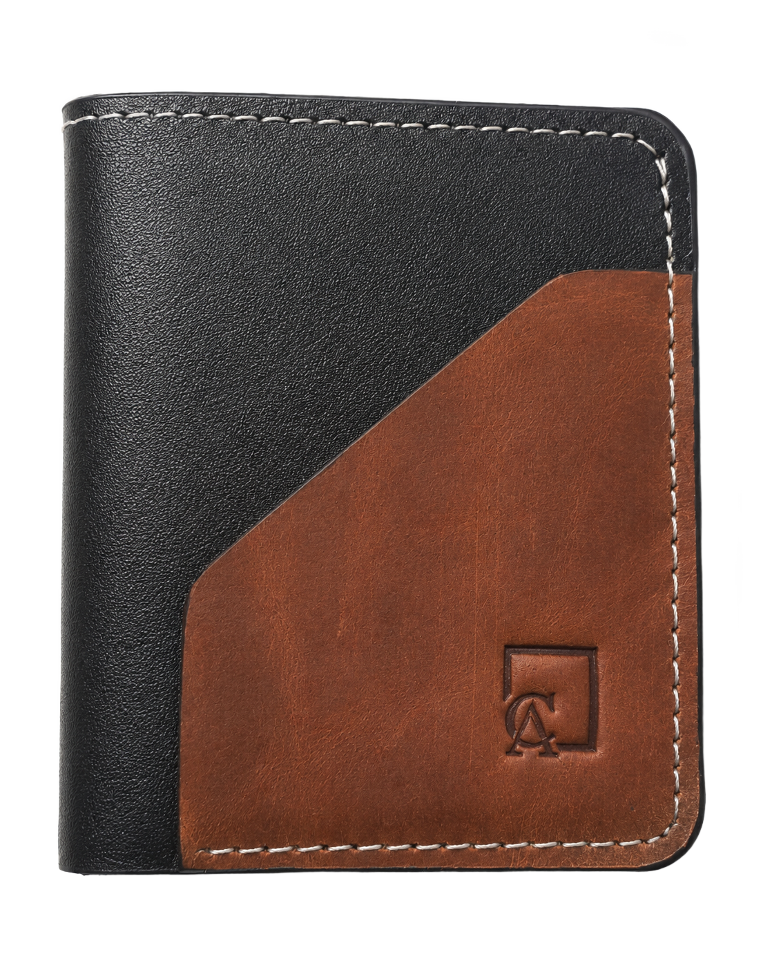 Slim Slip-In Leather Card Holder — Black